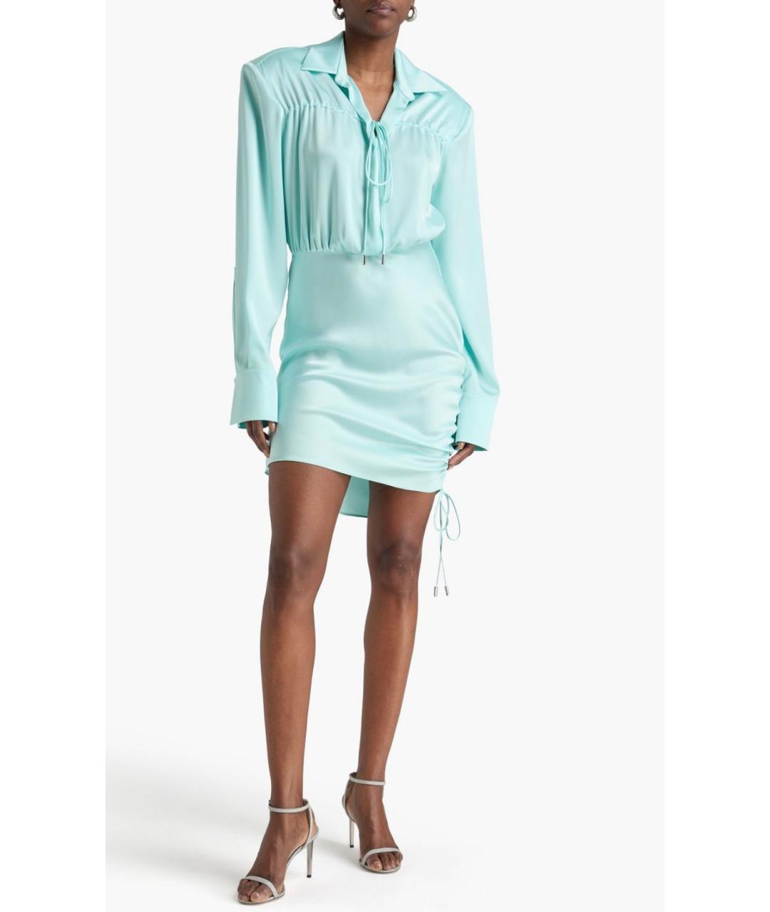 DAVID KOMA Голубое коктейльное платье, фото 3