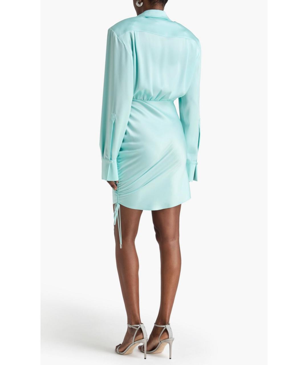 DAVID KOMA Голубое коктейльное платье, фото 4