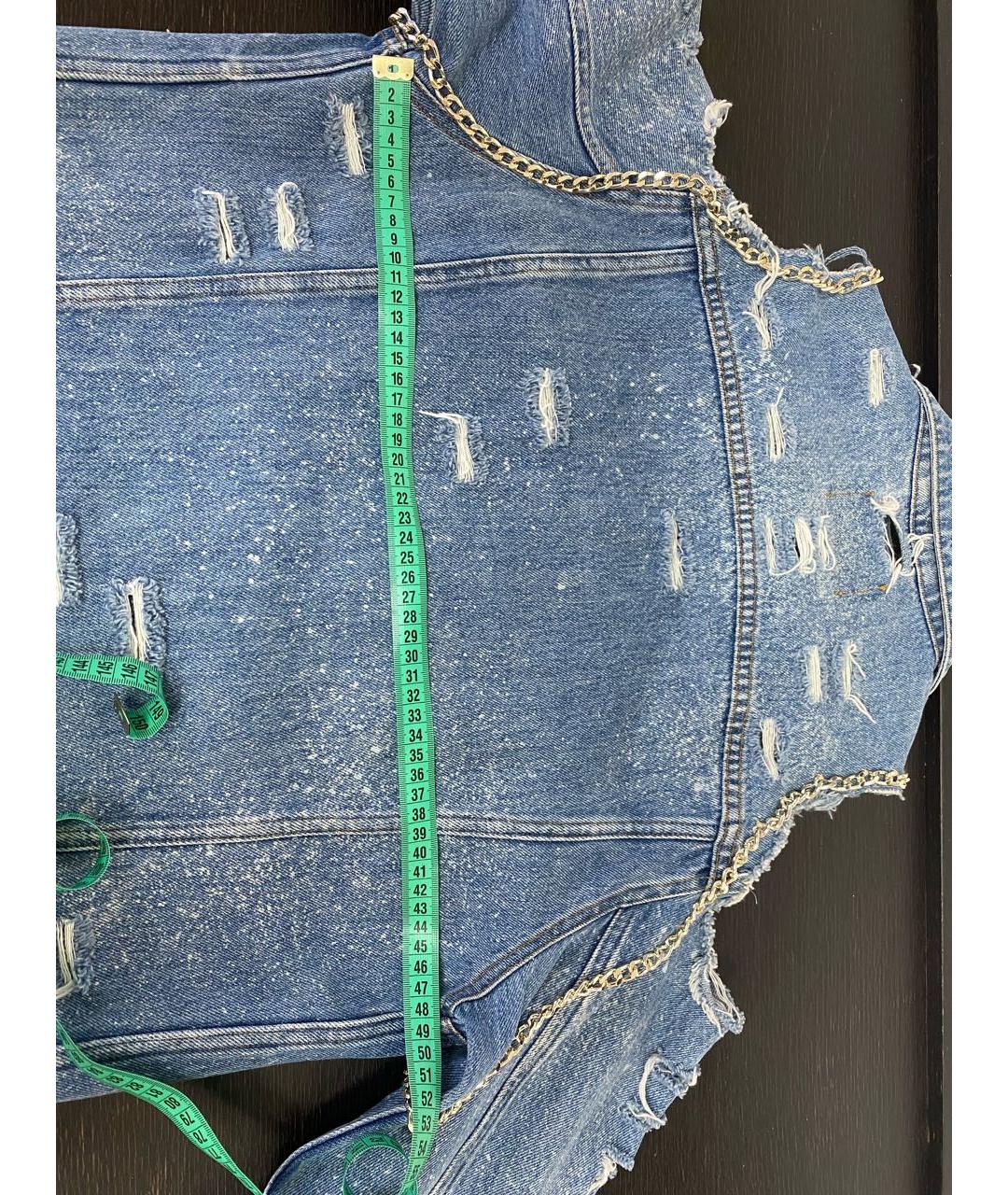 FORTE COUTURE Голубая деним куртка, фото 7