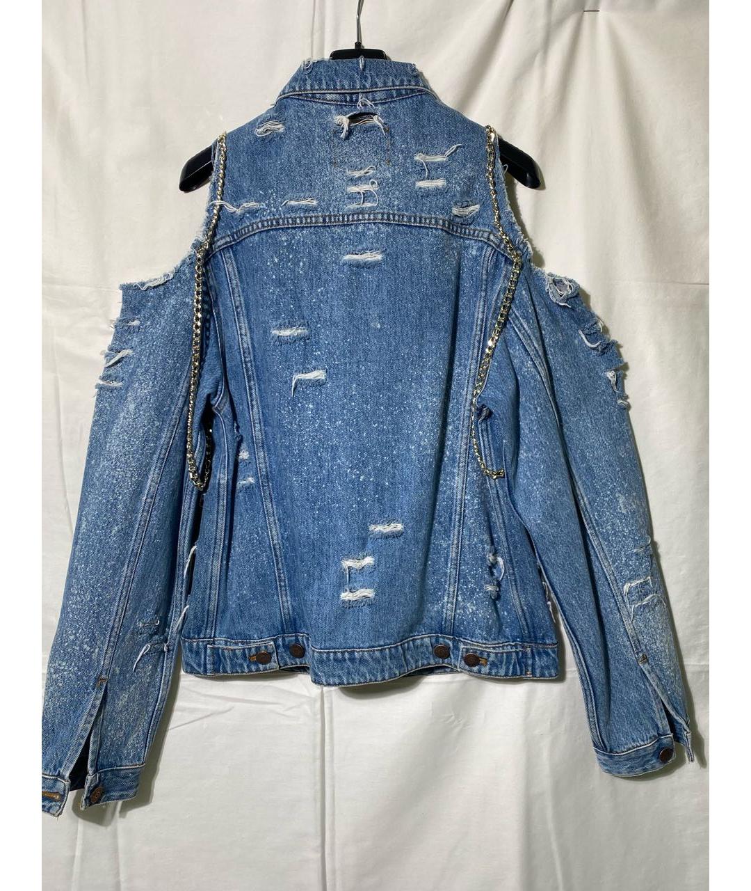 FORTE COUTURE Голубая деним куртка, фото 2