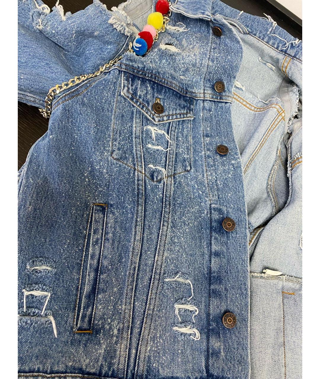 FORTE COUTURE Голубая деним куртка, фото 6