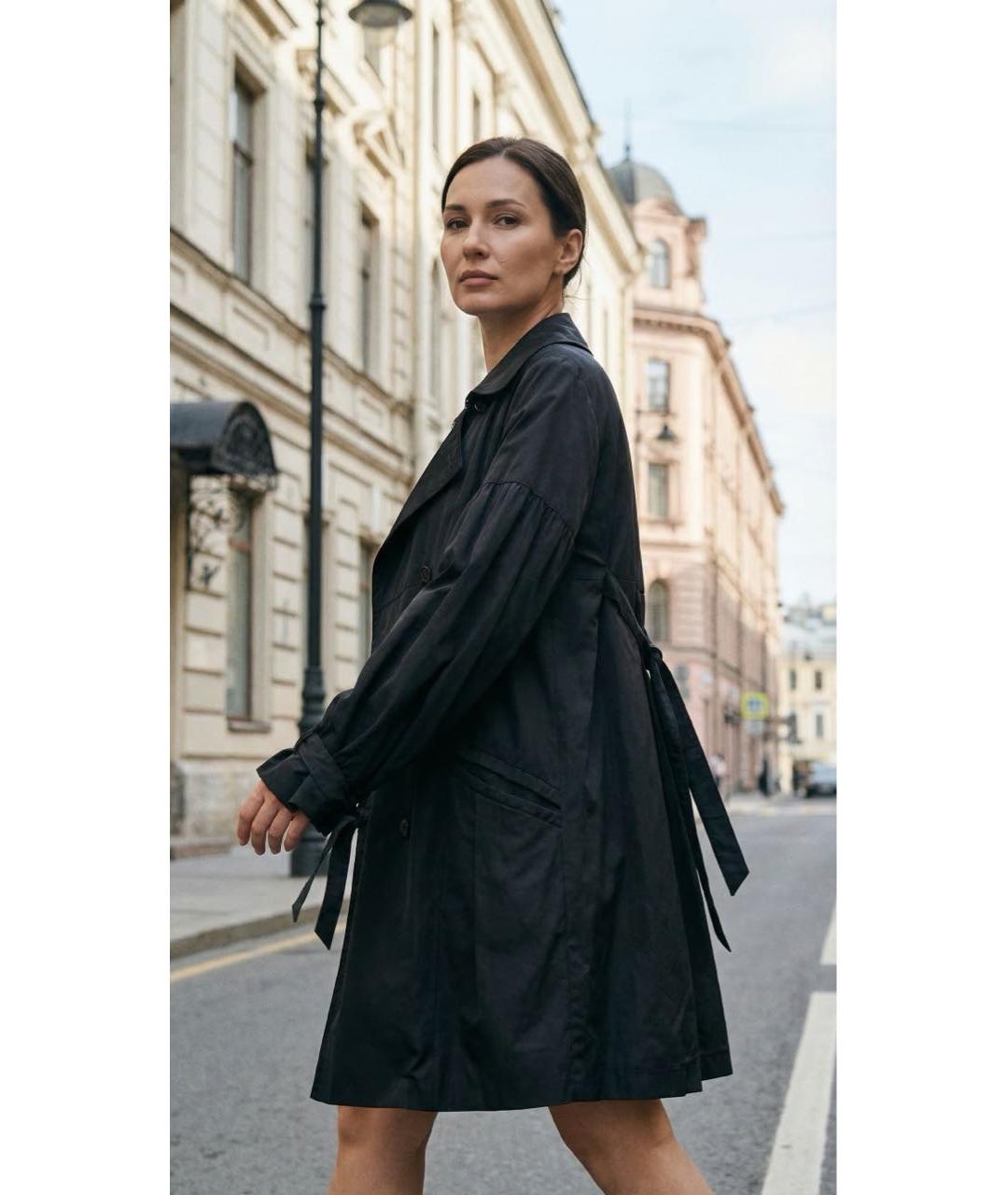 MAX&CO Черный тренч/плащ, фото 4