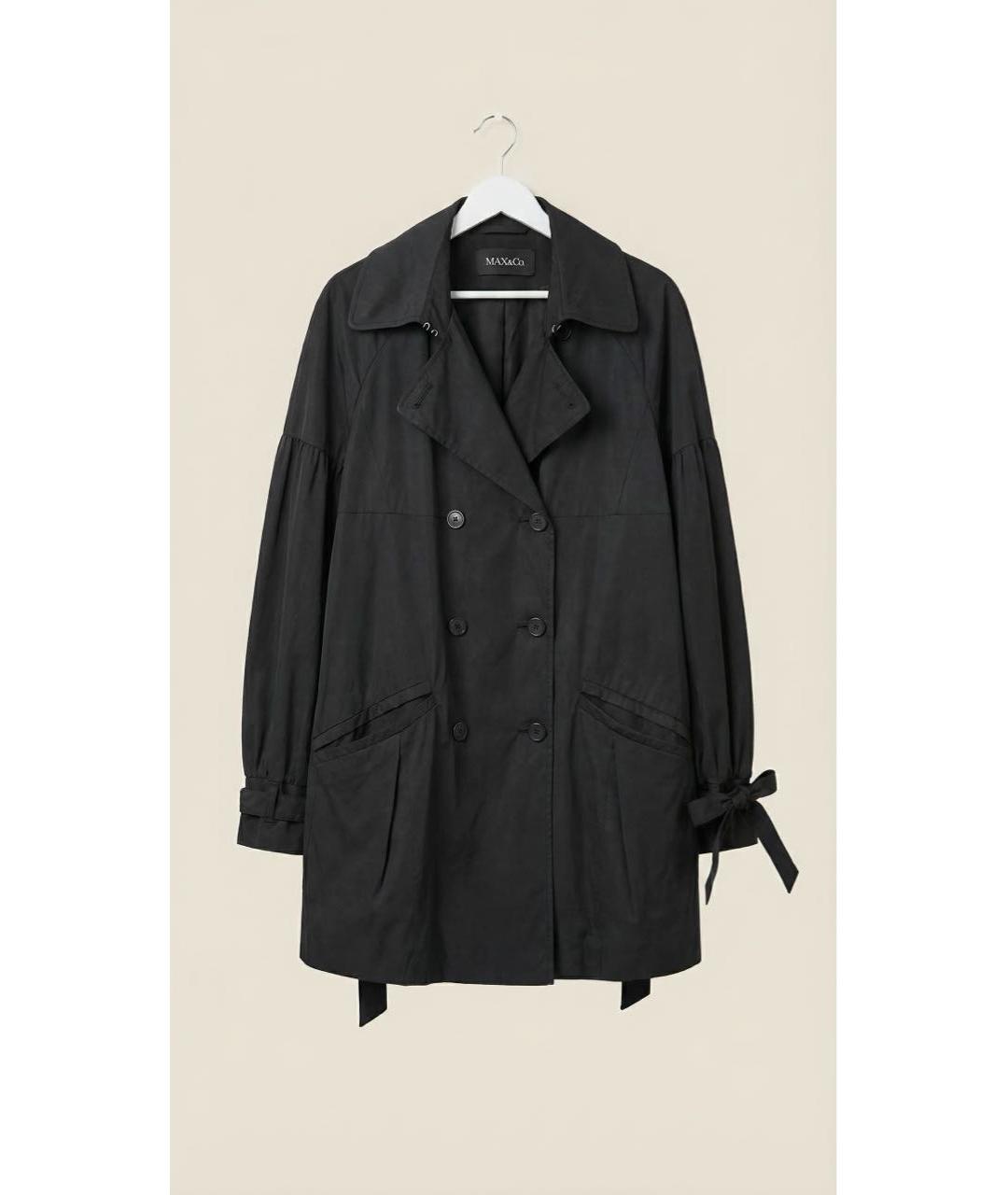 MAX&CO Черный тренч/плащ, фото 2