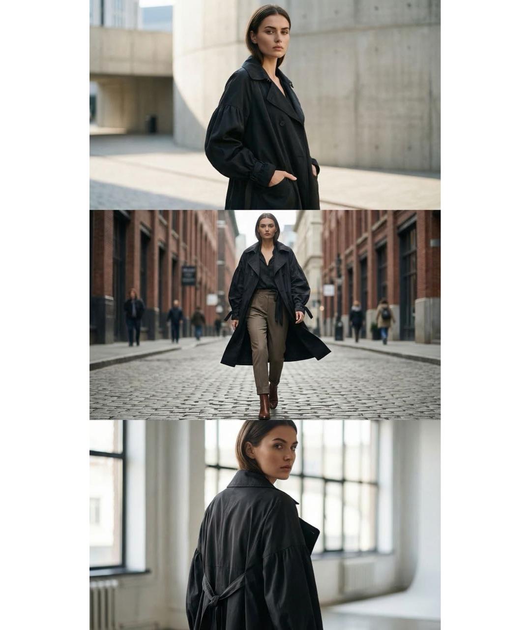 MAX&CO Черный тренч/плащ, фото 6