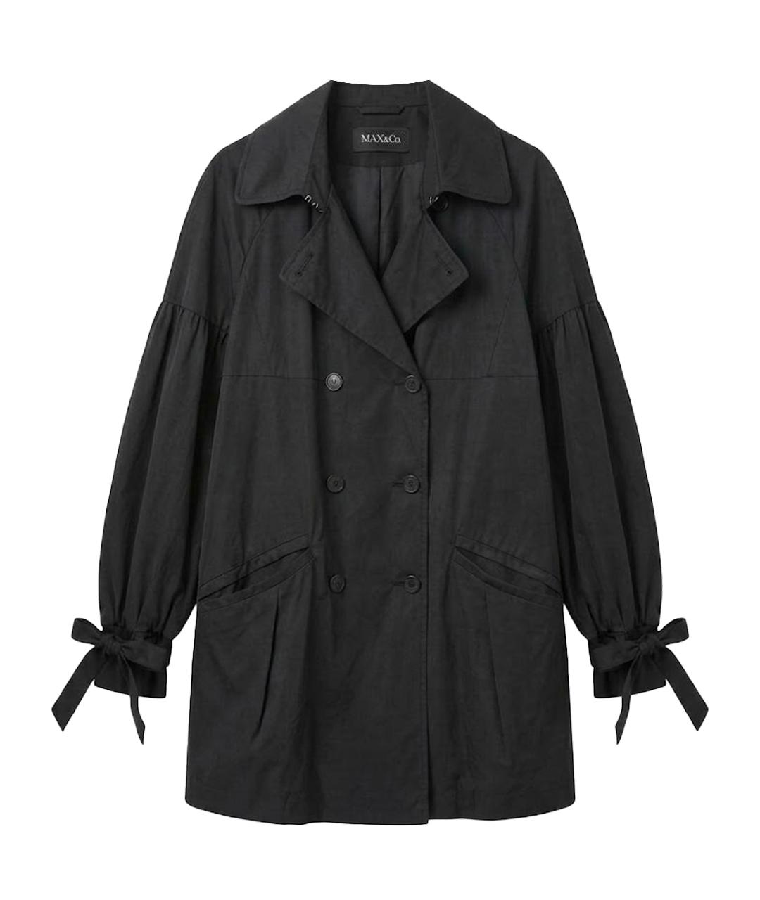MAX&CO Черный тренч/плащ, фото 1