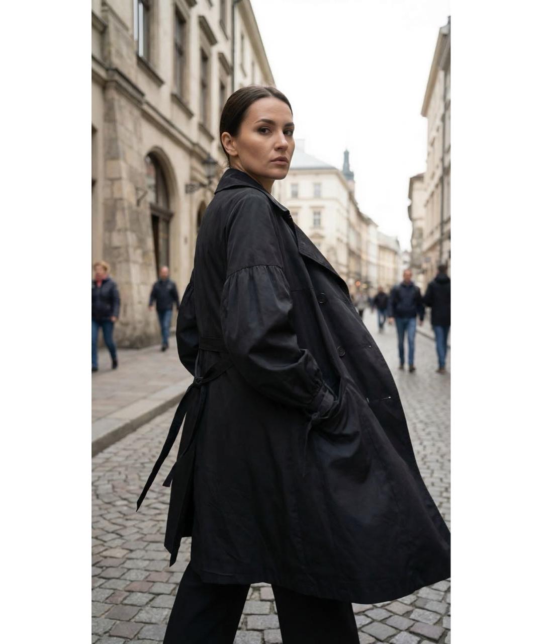 MAX&CO Черный тренч/плащ, фото 3