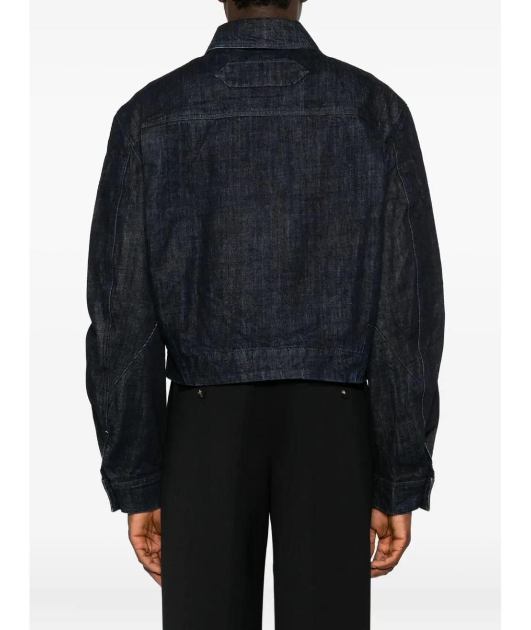 JACQUEMUS Темно-синяя деним куртка, фото 4