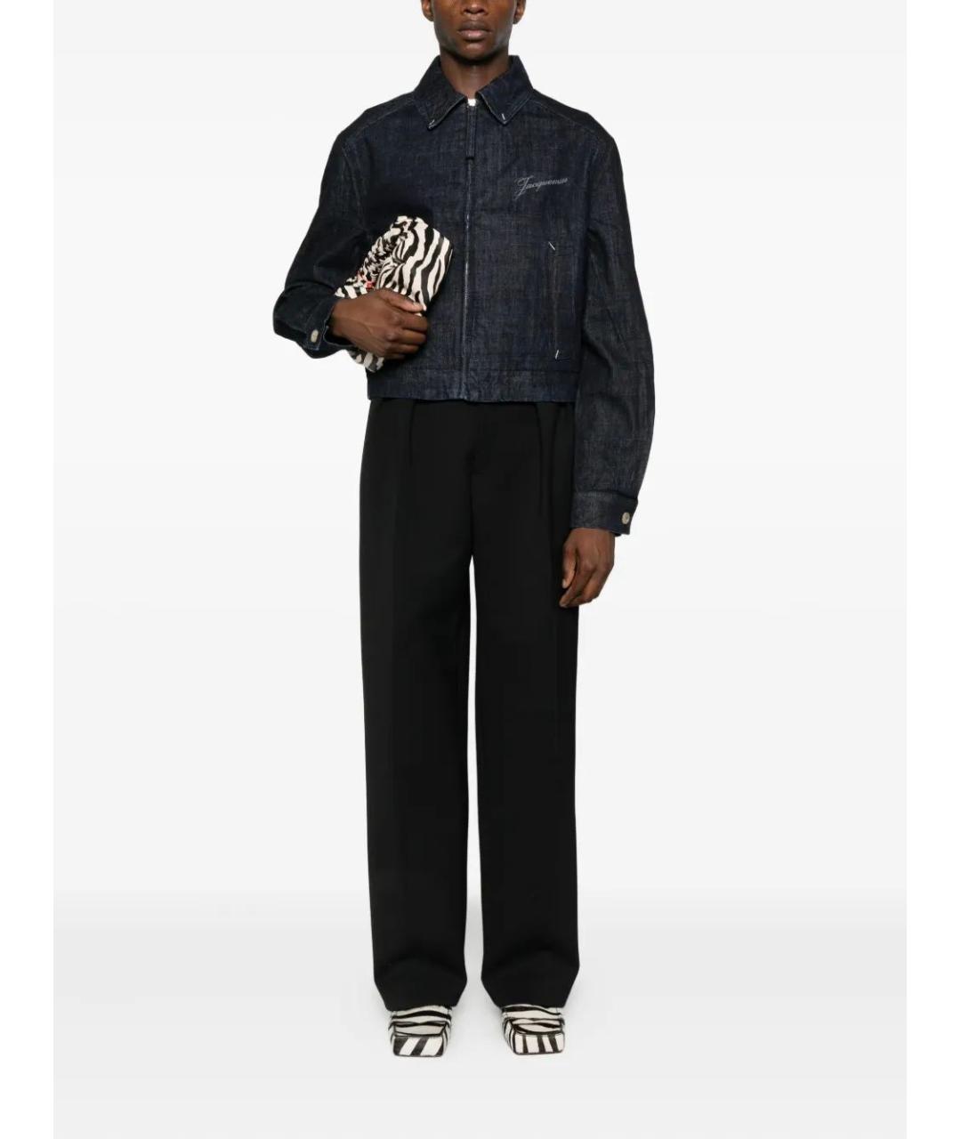 JACQUEMUS Темно-синяя деним куртка, фото 2