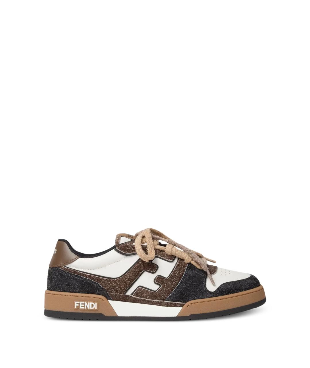 FENDI Кожаные низкие кроссовки / кеды, фото 1