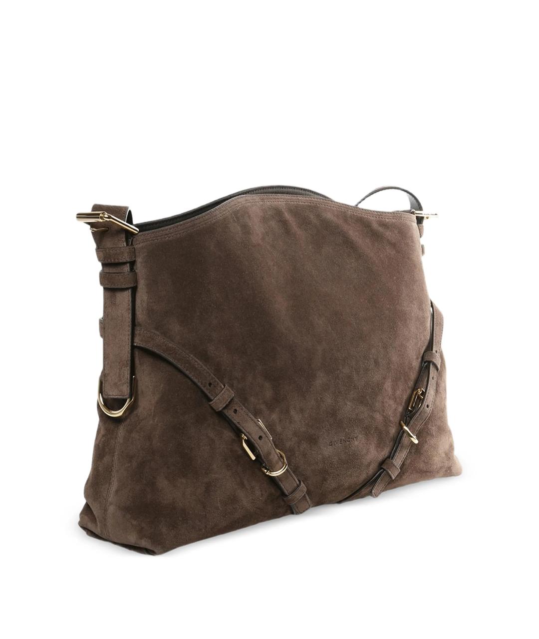 GIVENCHY Коричневая замшевая сумка через плечо, фото 3