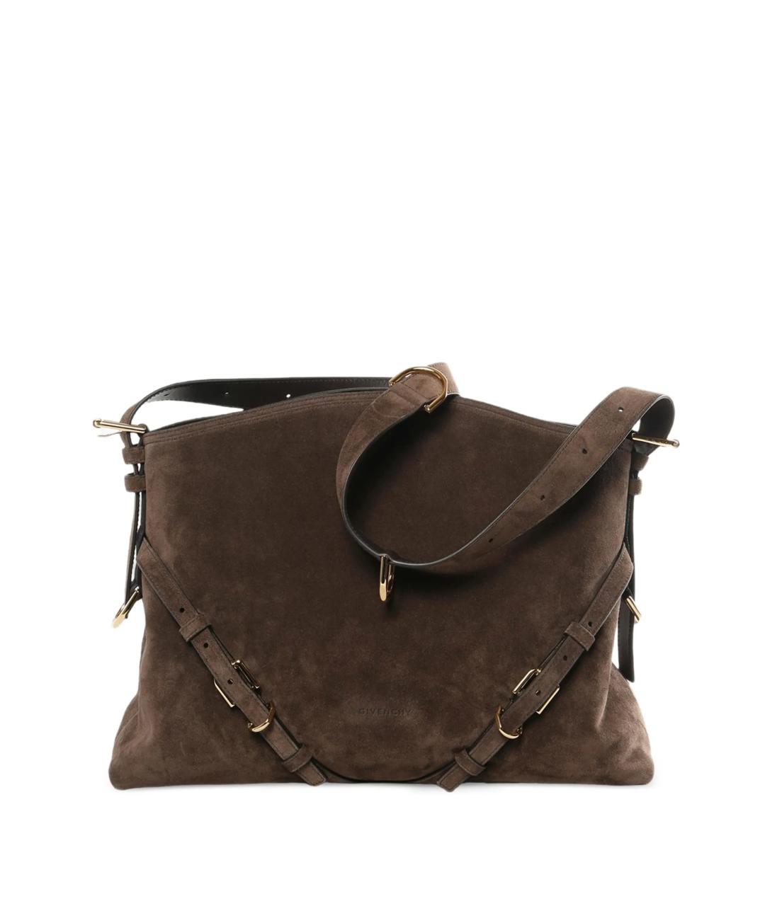 GIVENCHY Коричневая замшевая сумка через плечо, фото 1
