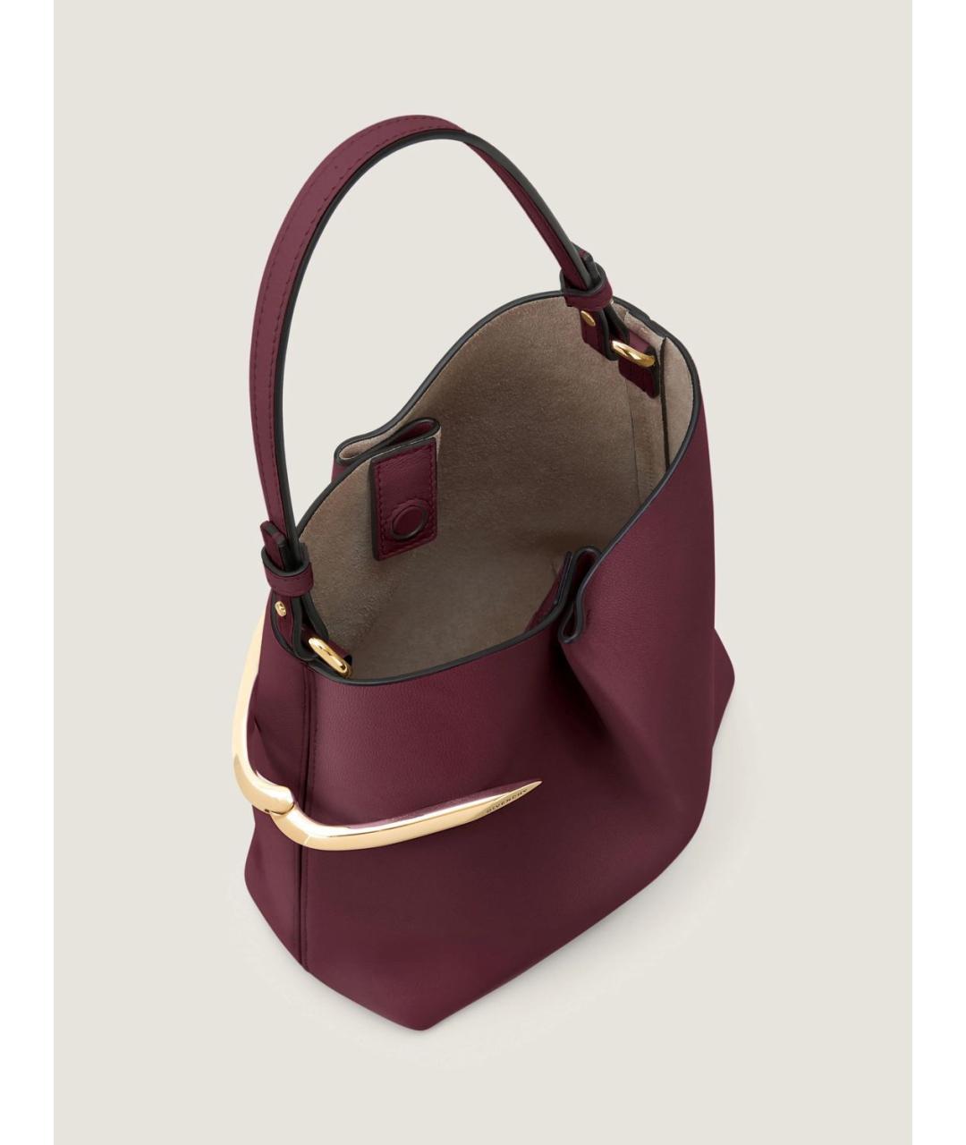 GIVENCHY Бордовая кожаная сумка через плечо, фото 4