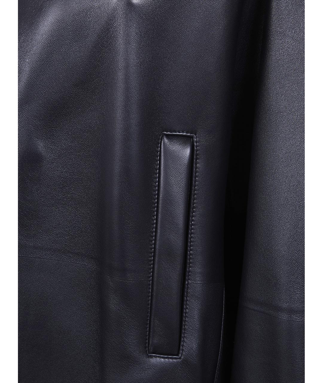 PHOEBE PHILO Черная кожаная куртка, фото 3