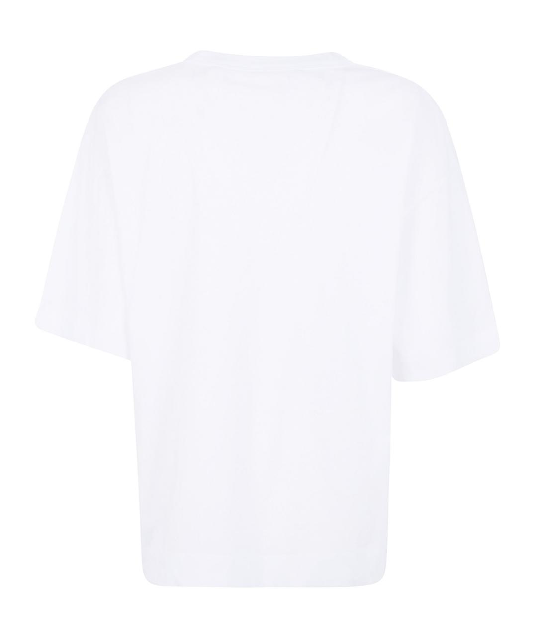 DRIES VAN NOTEN Белая хлопковая футболка, фото 4
