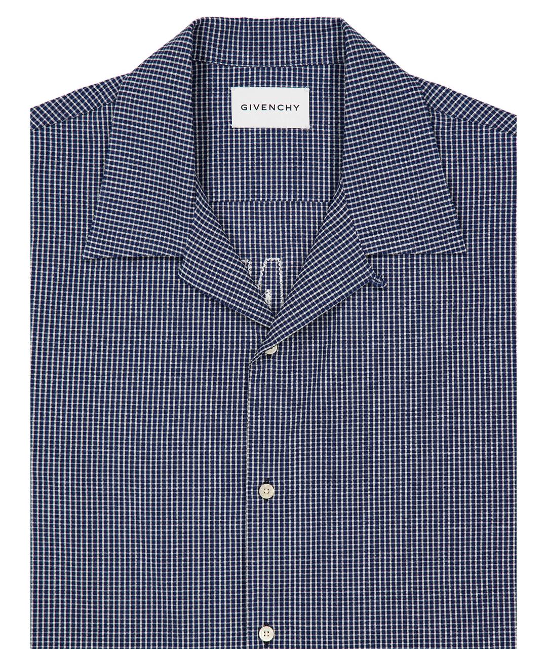 GIVENCHY Синяя хлопковая кэжуал рубашка, фото 2