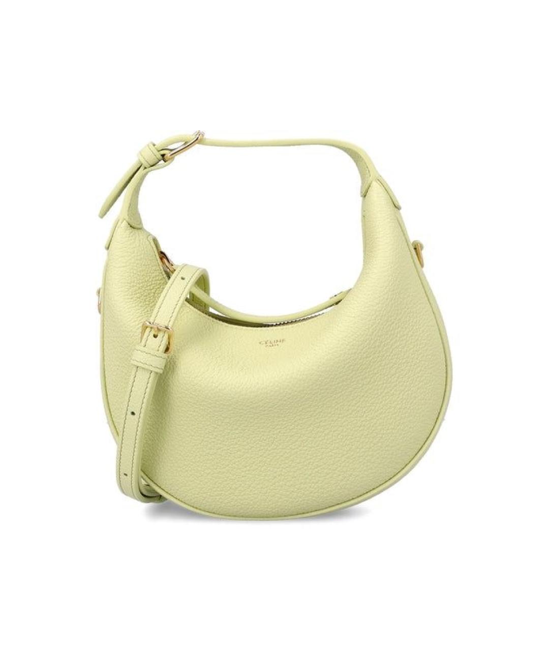 CELINE Желтая кожаная сумка через плечо, фото 1