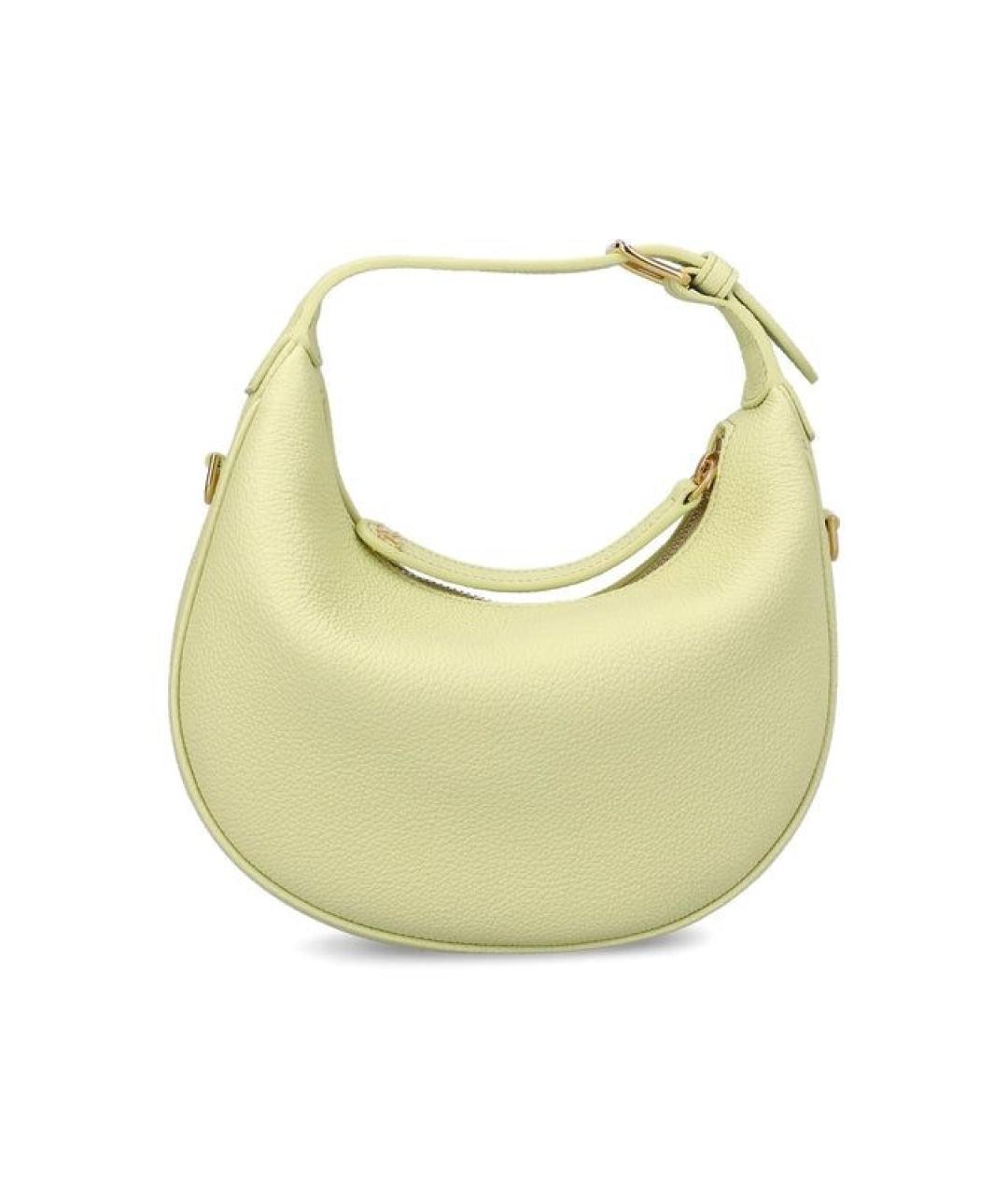 CELINE Желтая кожаная сумка через плечо, фото 2