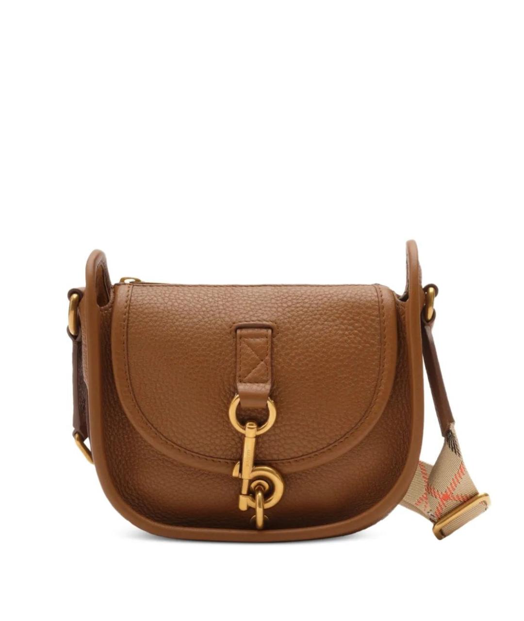 BURBERRY Коричневая кожаная сумка через плечо, фото 1