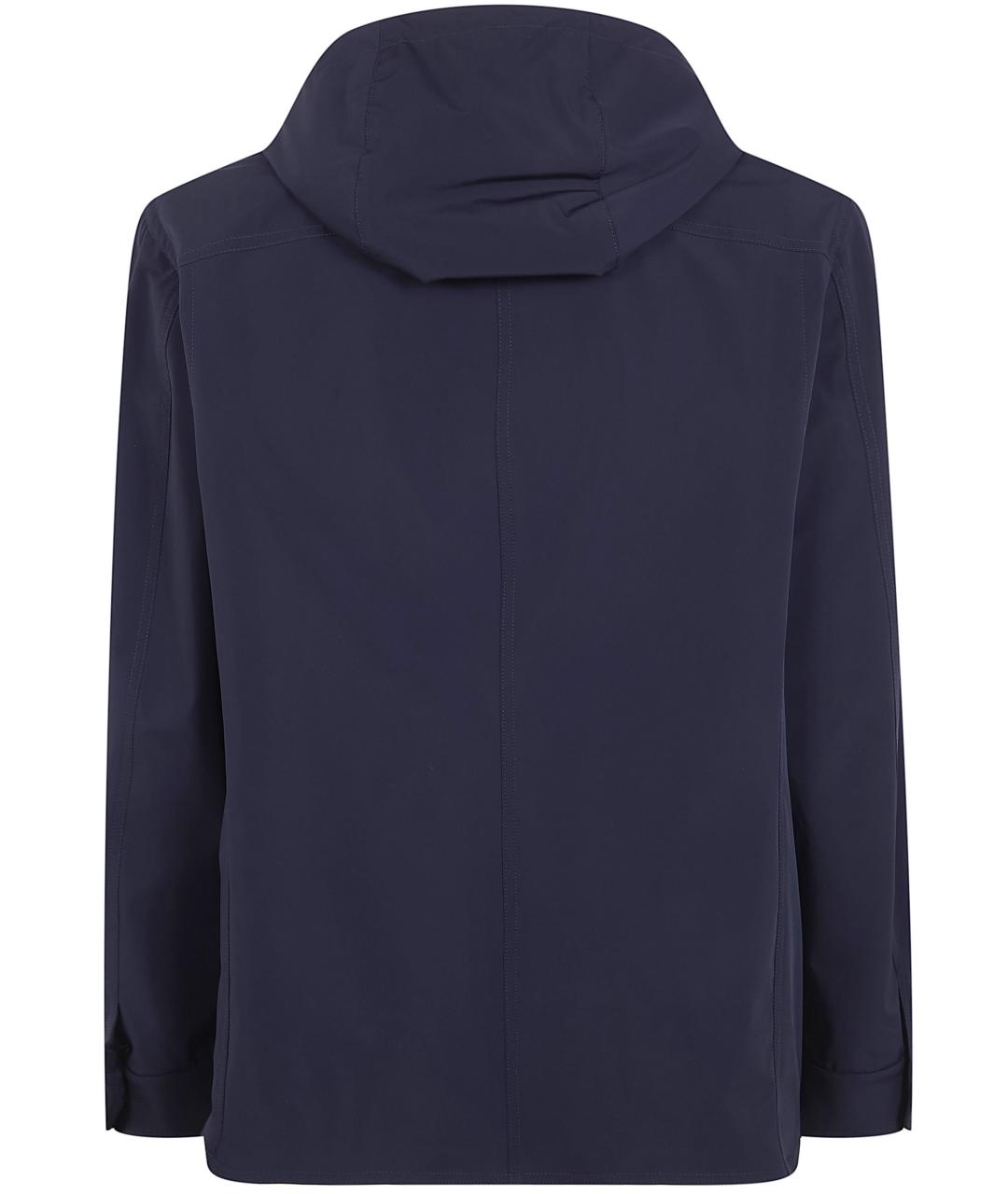 MOORER Синяя полиамидовая куртка, фото 2