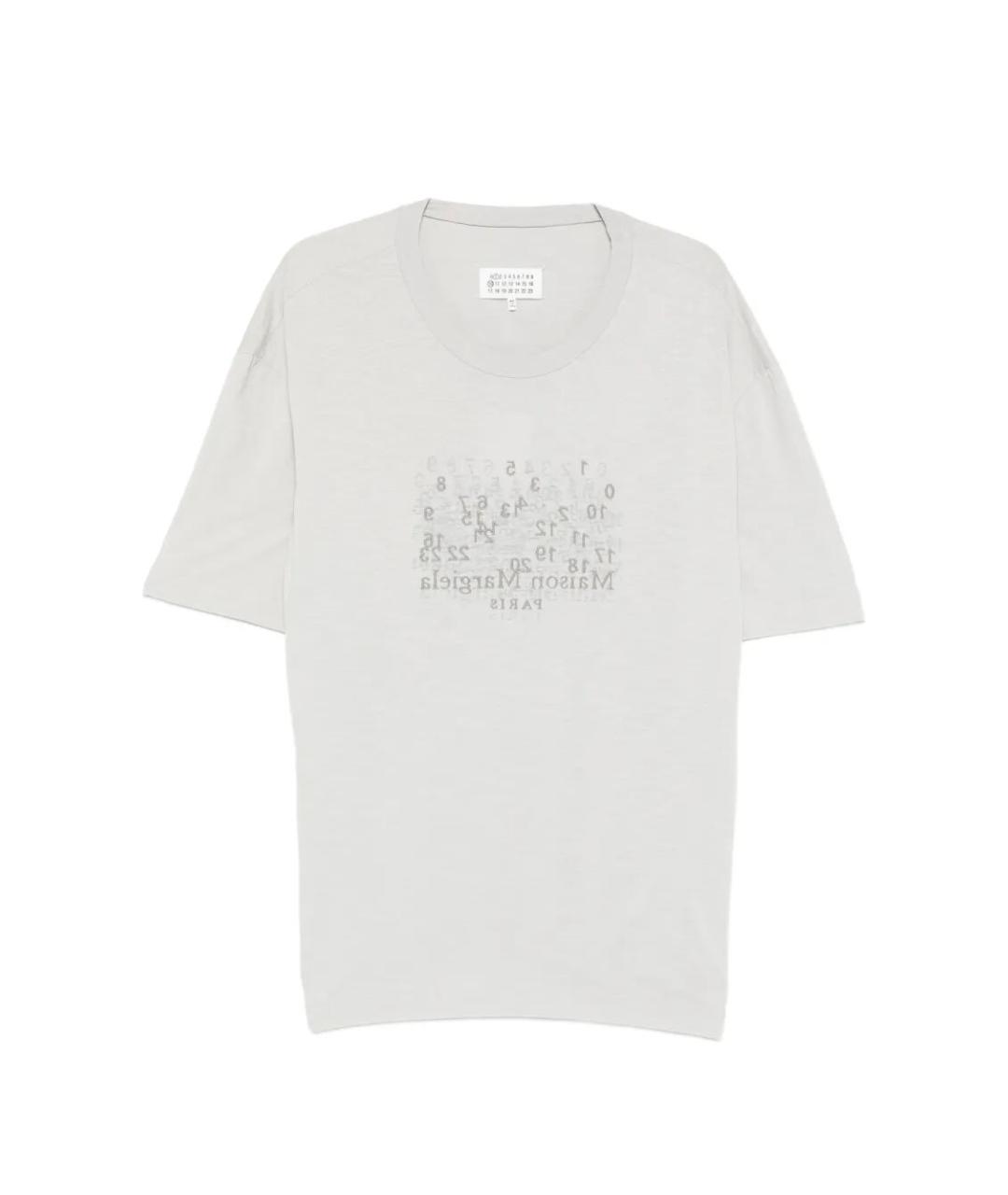 MAISON MARGIELA Серая хлопковая футболка, фото 1