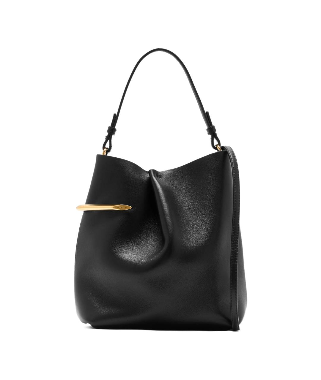 GIVENCHY Черная кожаная сумка через плечо, фото 2
