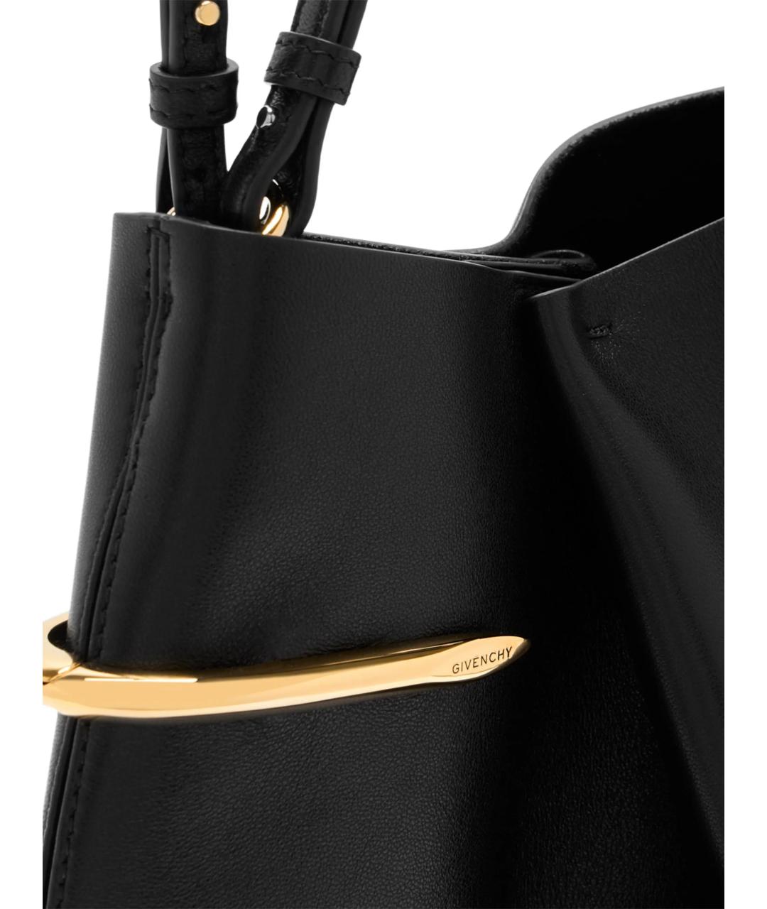 GIVENCHY Черная кожаная сумка через плечо, фото 4