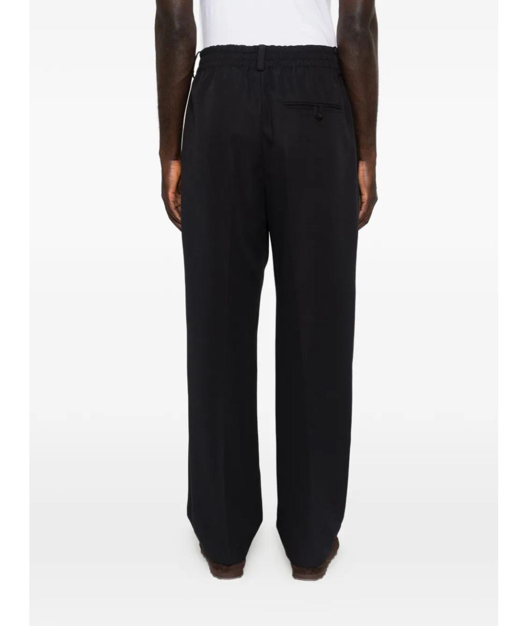 JACQUEMUS Черные хлопковые повседневные брюки, фото 4