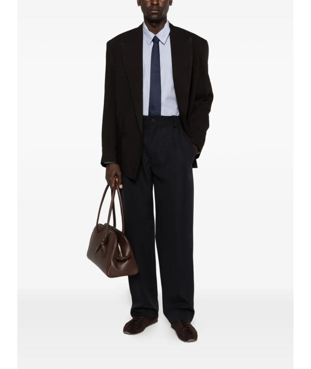 JACQUEMUS Черные хлопковые повседневные брюки, фото 2