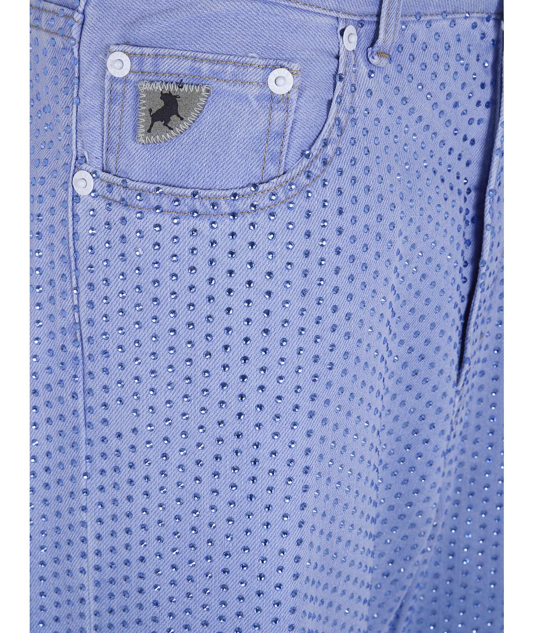 LOIS JEANS Синие хлопковые прямые джинсы, фото 5