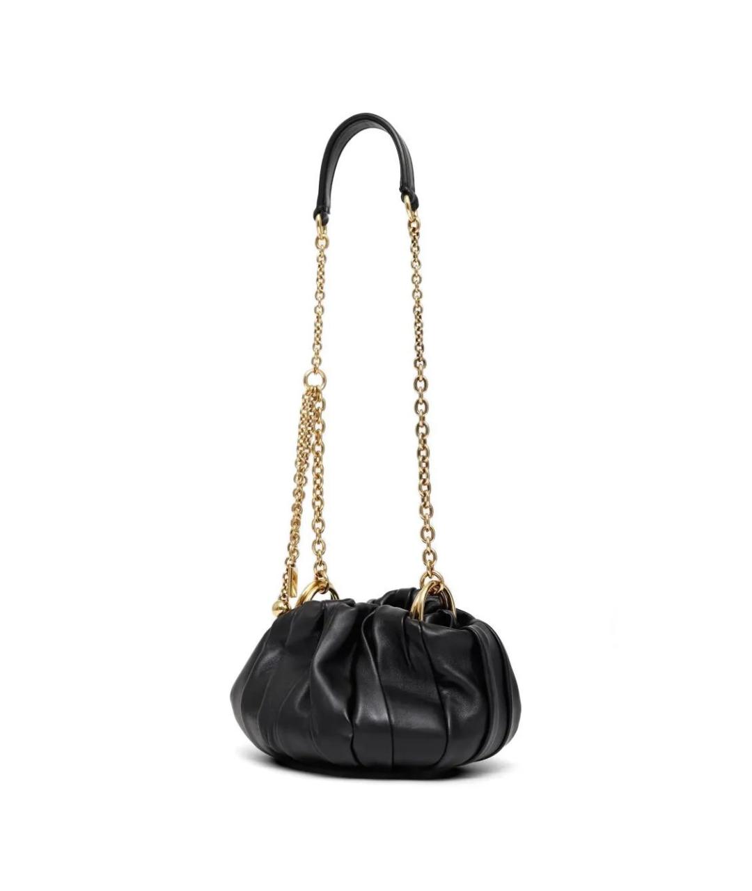 CHLOE Черная кожаная сумка через плечо, фото 2