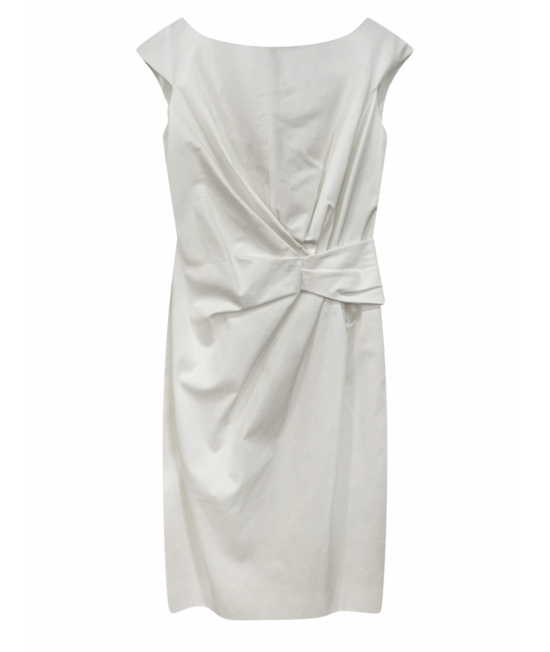 CHRISTIAN DIOR PRE-OWNED Белое хлопко-эластановое повседневное платье, фото 1
