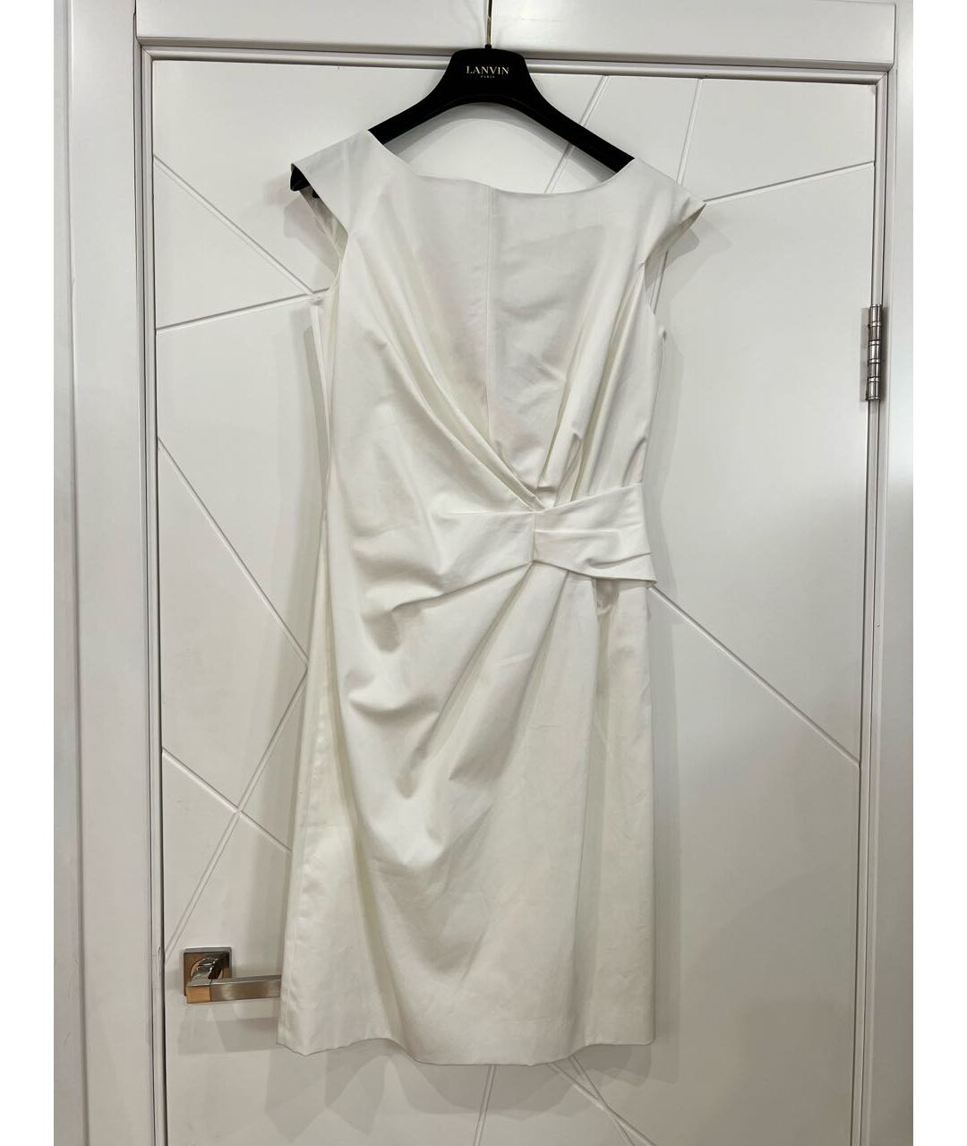 CHRISTIAN DIOR PRE-OWNED Белое хлопко-эластановое повседневное платье, фото 3