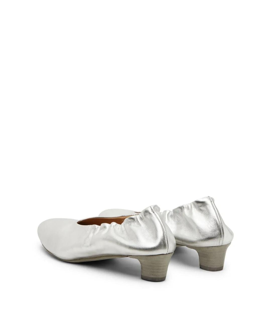 MARSELL Серебряные кожаные туфли, фото 2