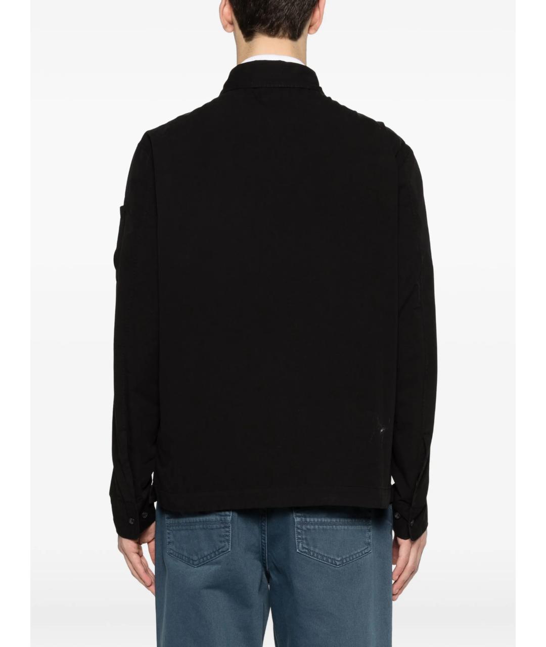 CP COMPANY Черная хлопковая кэжуал рубашка, фото 4