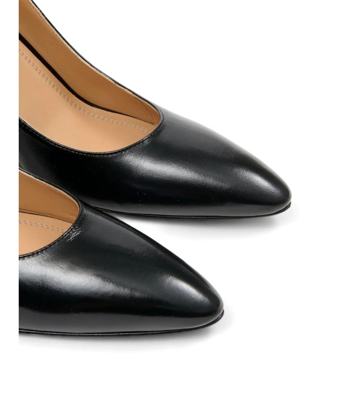 MAISON MARGIELA Черные кожаные туфли, фото 3