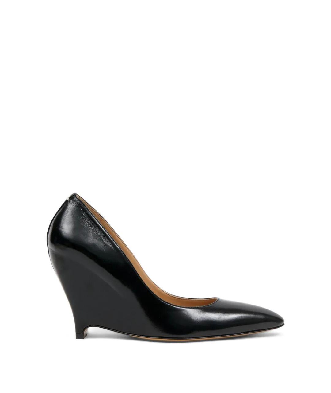 MAISON MARGIELA Черные кожаные туфли, фото 1