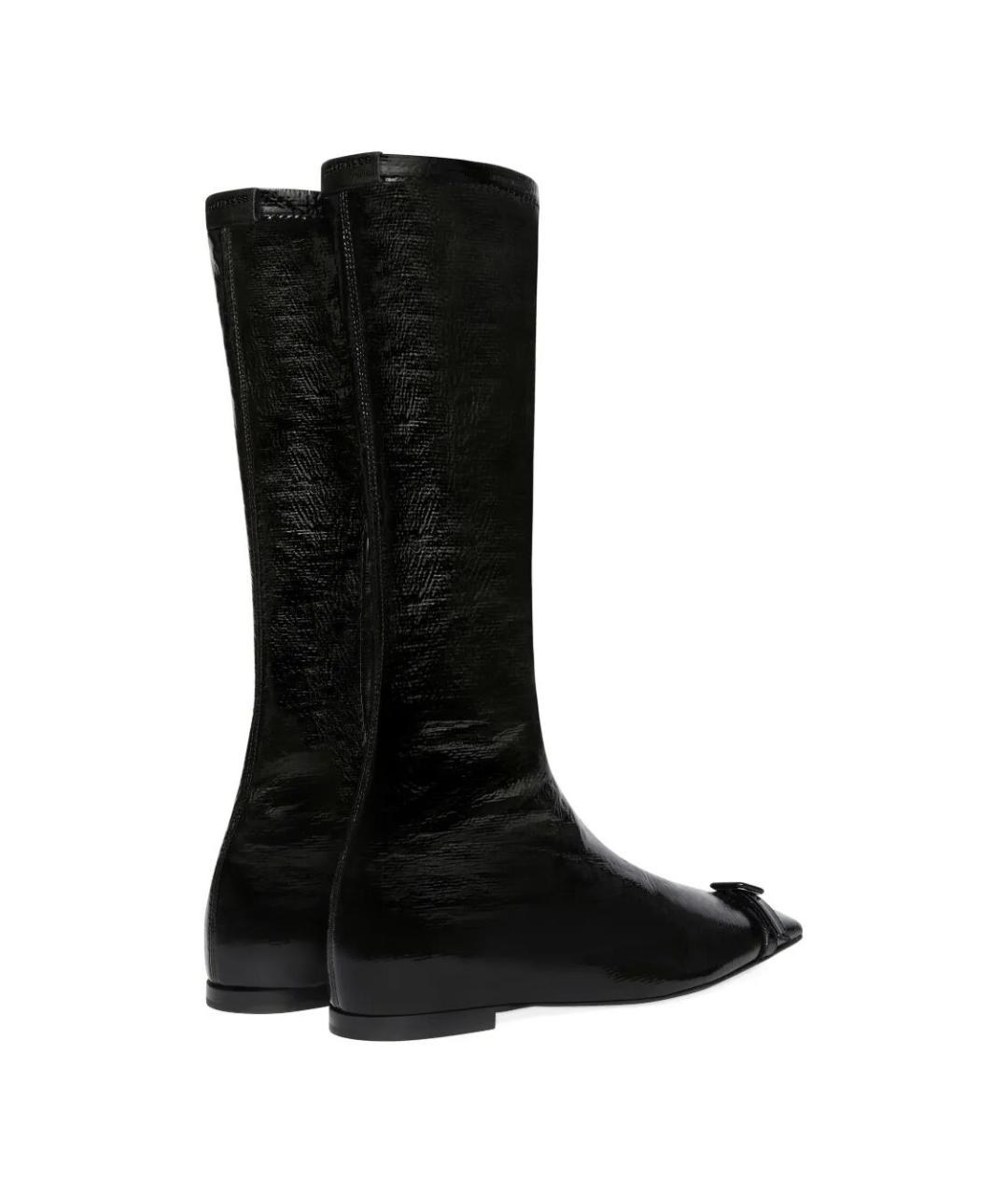 COURREGES Черные кожаные ботинки, фото 2