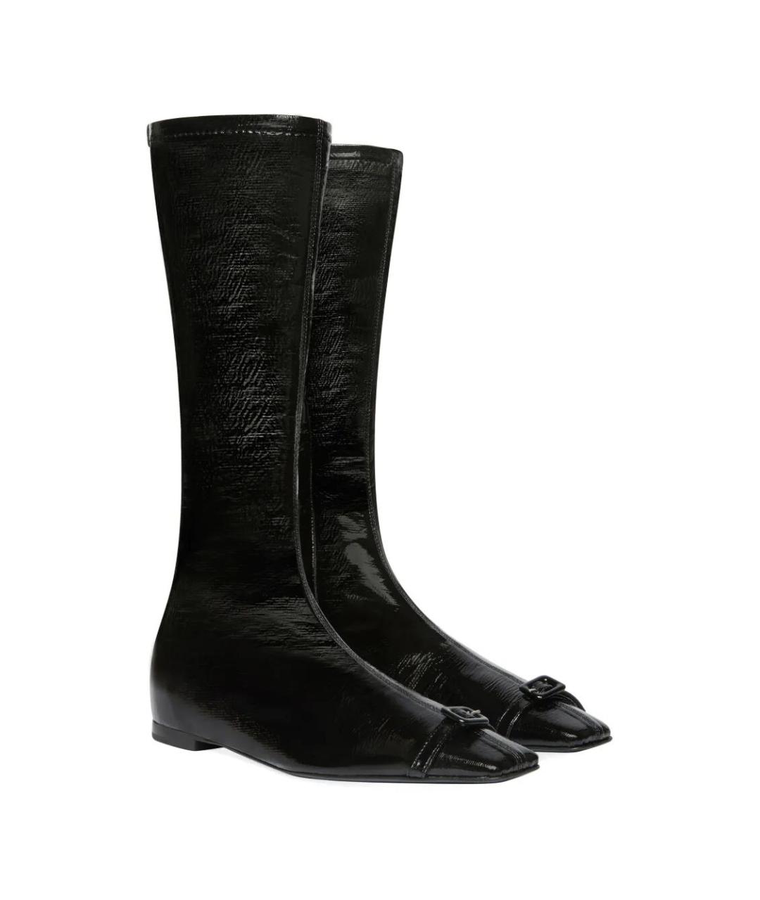 COURREGES Черные кожаные ботинки, фото 3