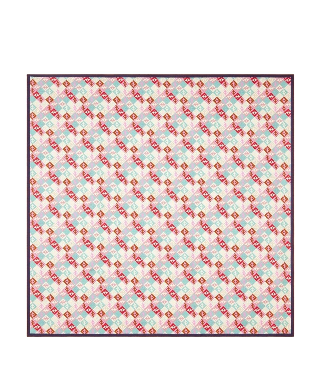 FENDI Мульти шелковый платок, фото 1