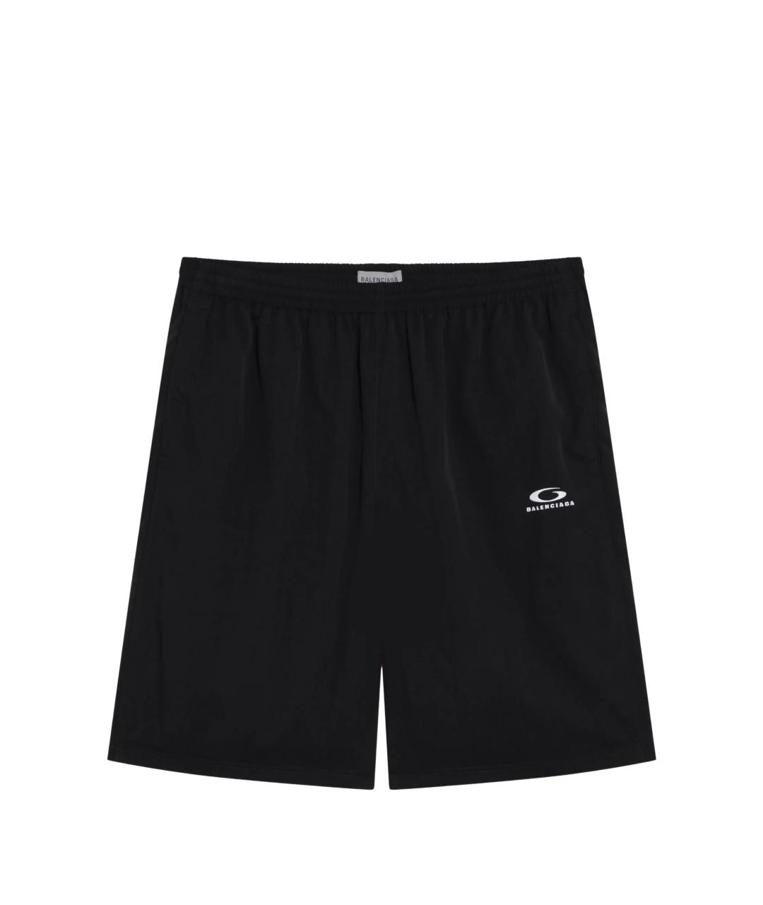 BALENCIAGA Черные полиамидовые шорты, фото 1