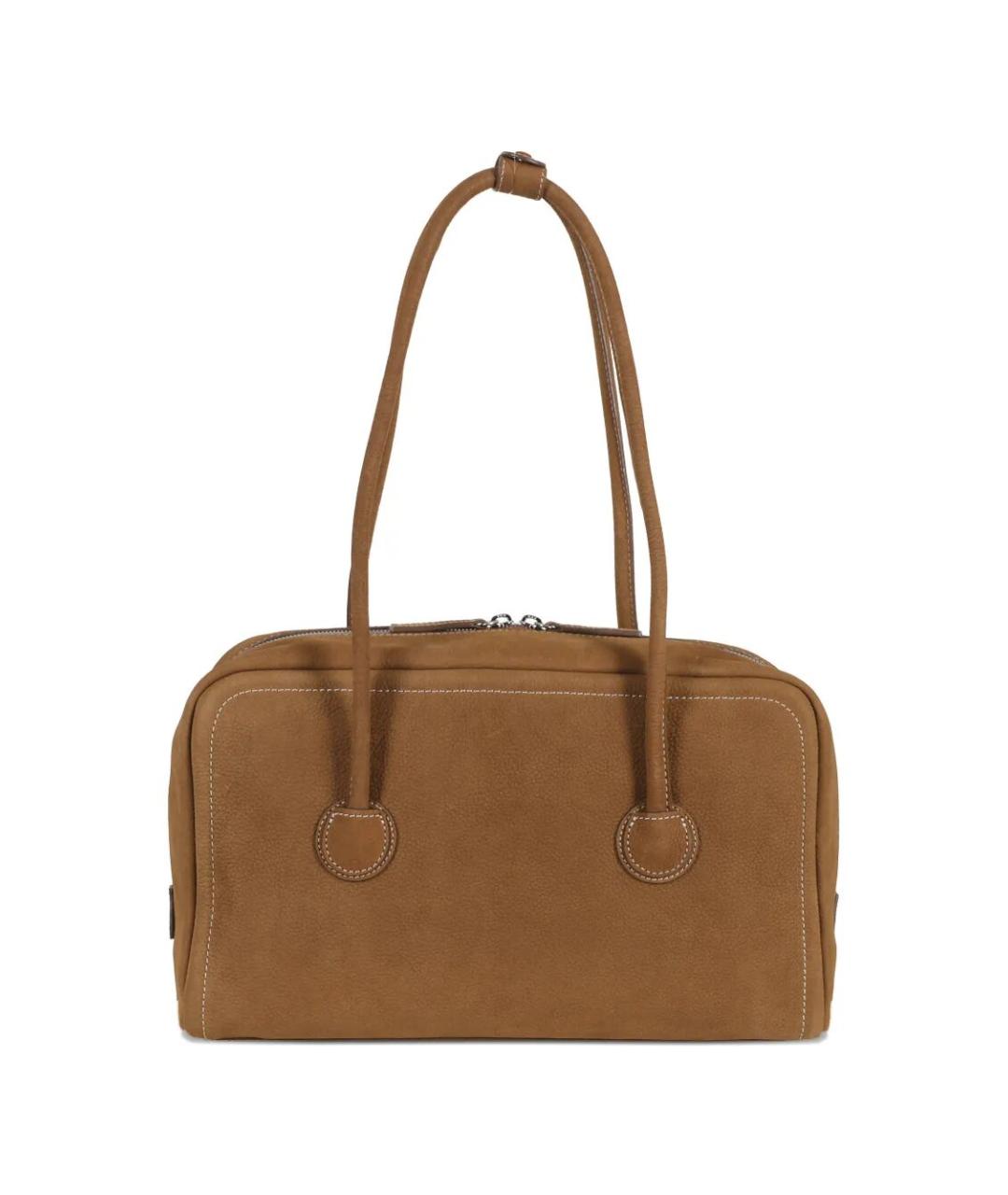 MARGESHERWOOD Коричневая кожаная сумка через плечо, фото 3