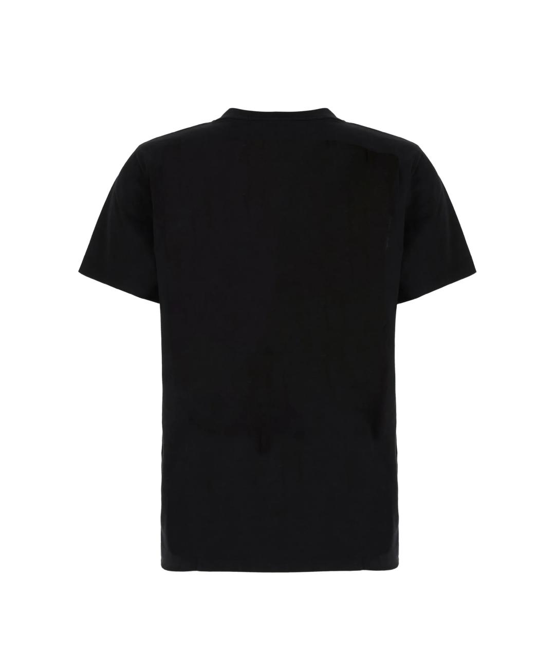 OFF-WHITE Черная хлопковая футболка, фото 3