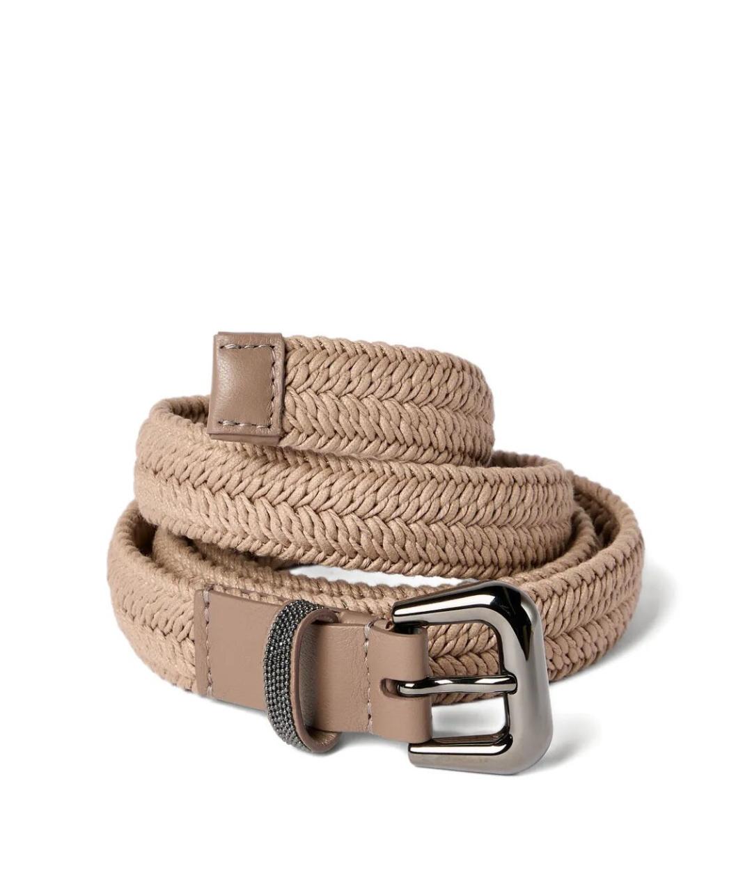 BRUNELLO CUCINELLI Коричневый ремень, фото 2