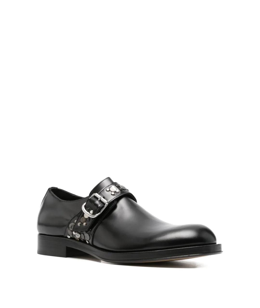 DRIES VAN NOTEN Черные кожаные лоферы, фото 2