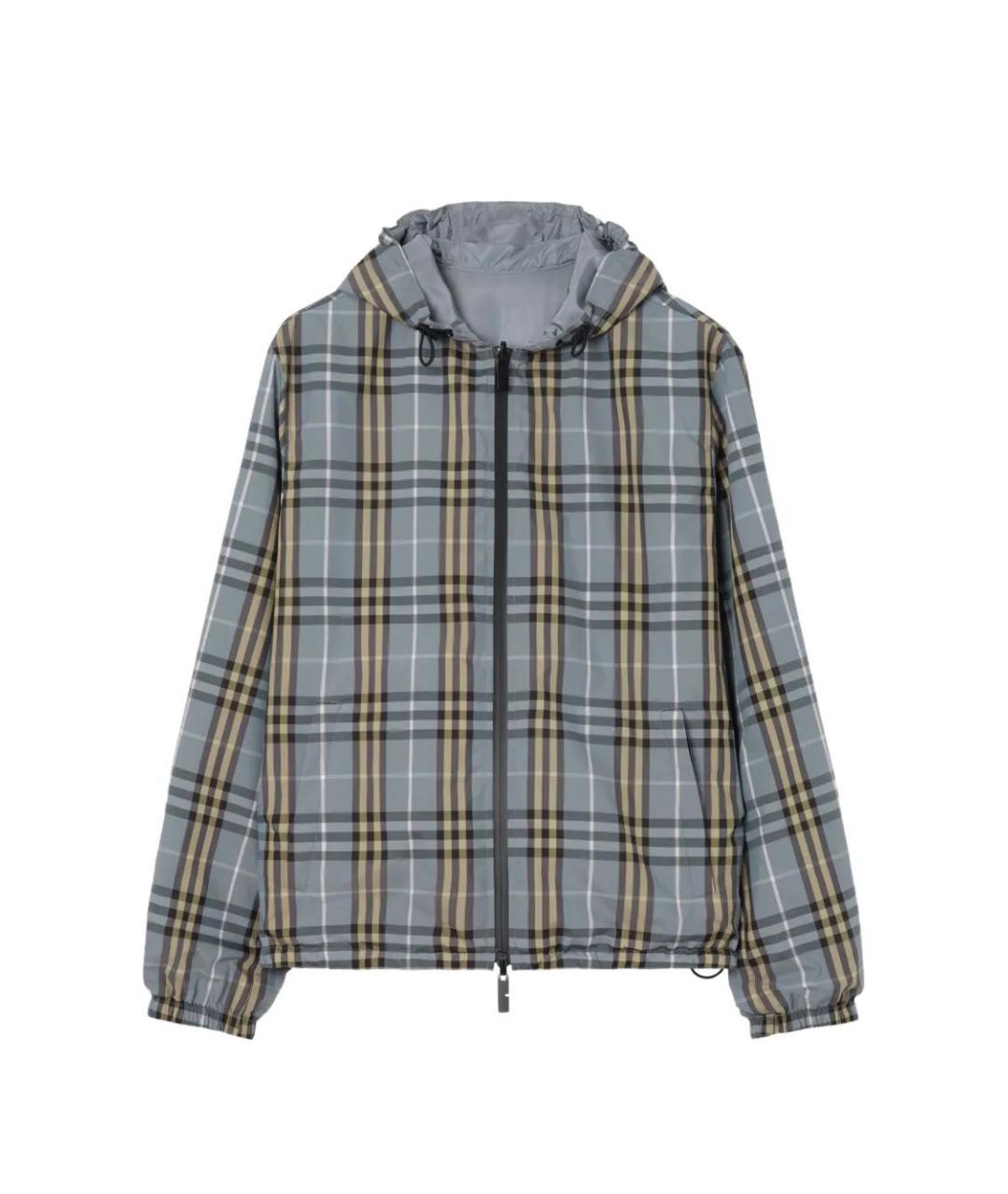 BURBERRY Синяя полиэстеровая куртка, фото 1