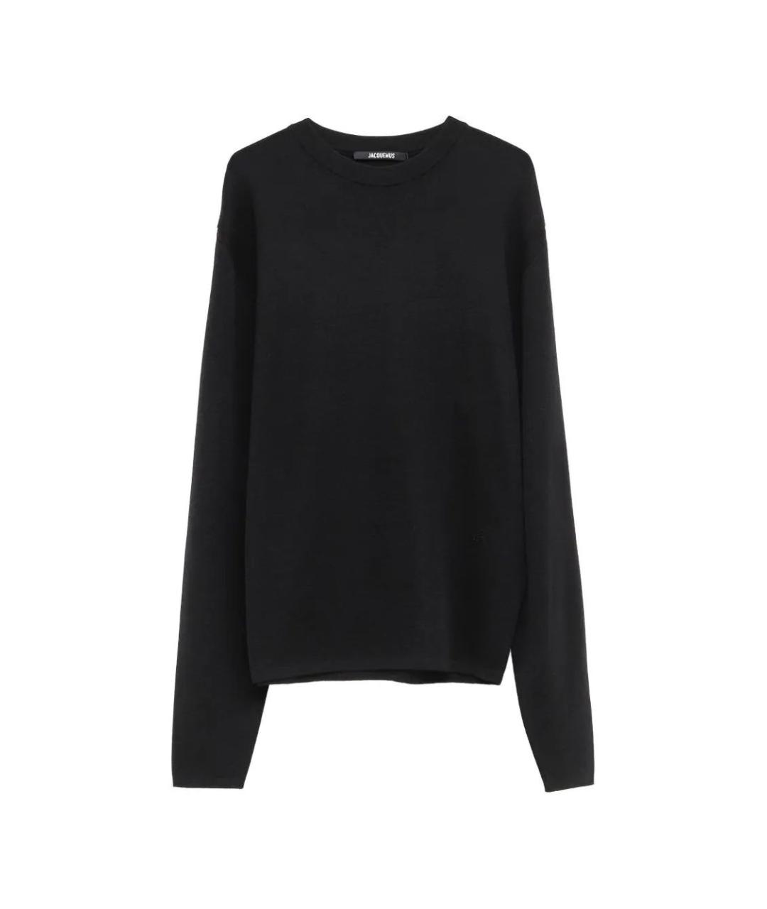 JACQUEMUS Черный шерстяной джемпер / свитер, фото 1