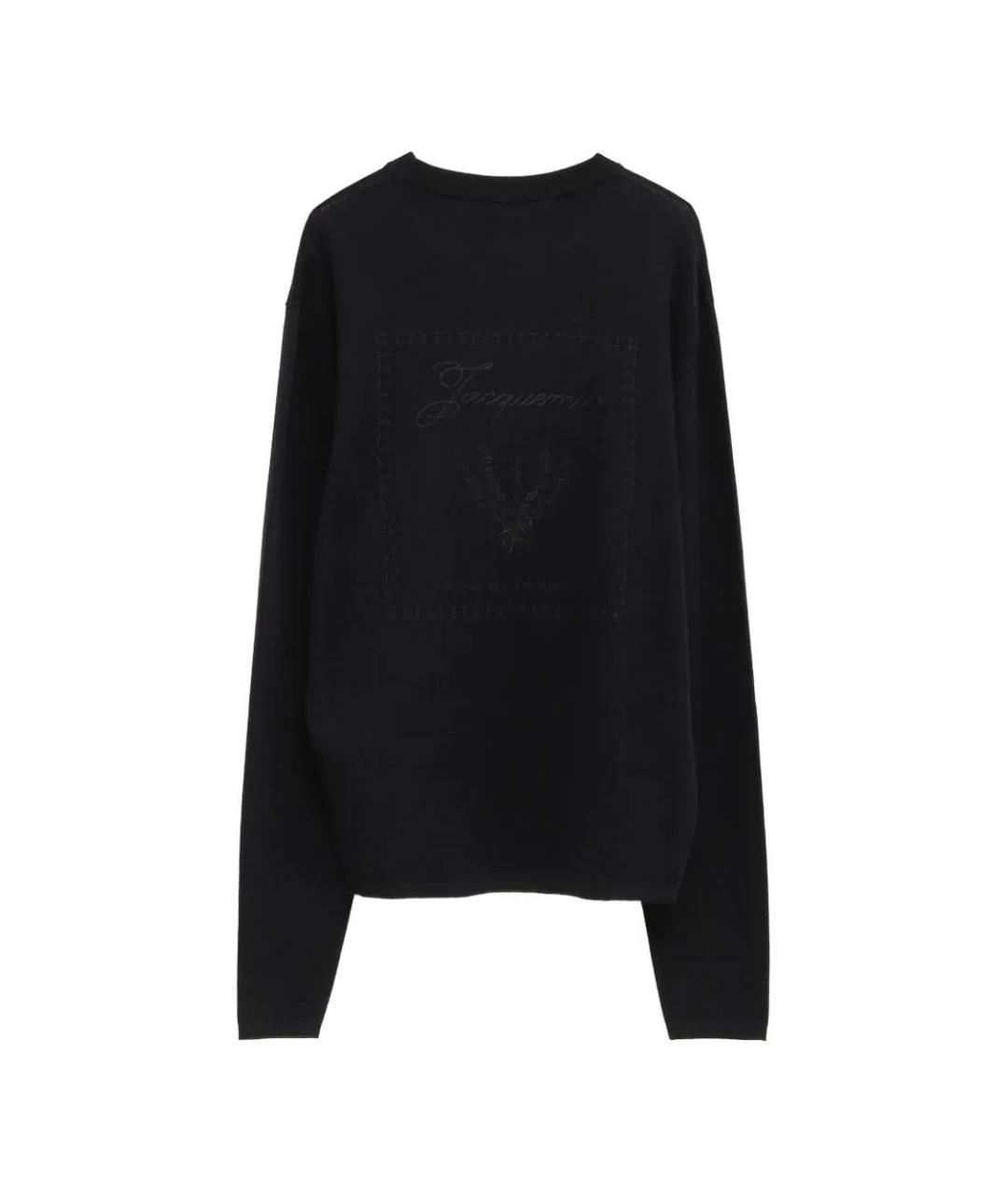 JACQUEMUS Черный шерстяной джемпер / свитер, фото 2