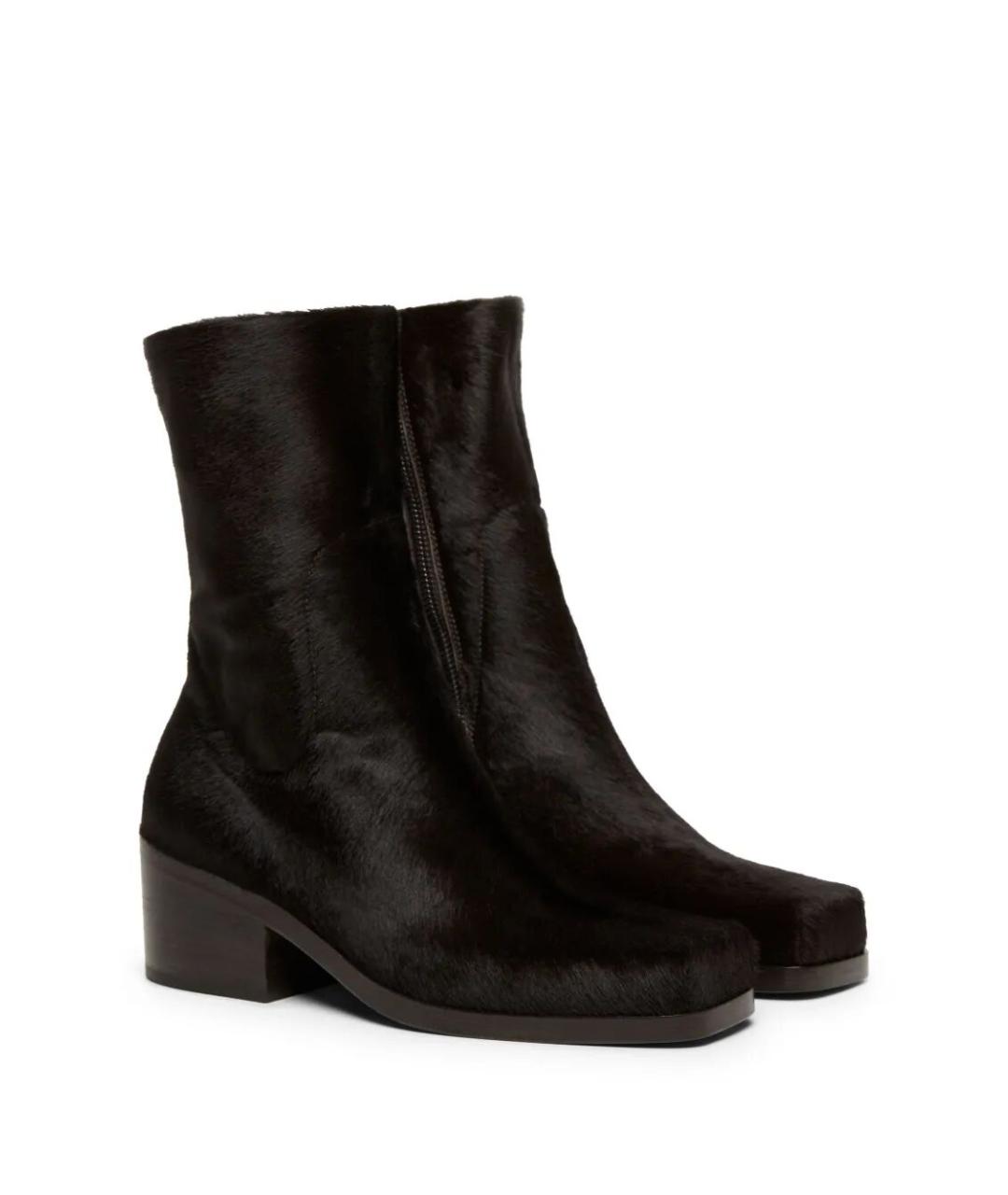 MARSELL Коричневые кожаные ботинки, фото 2