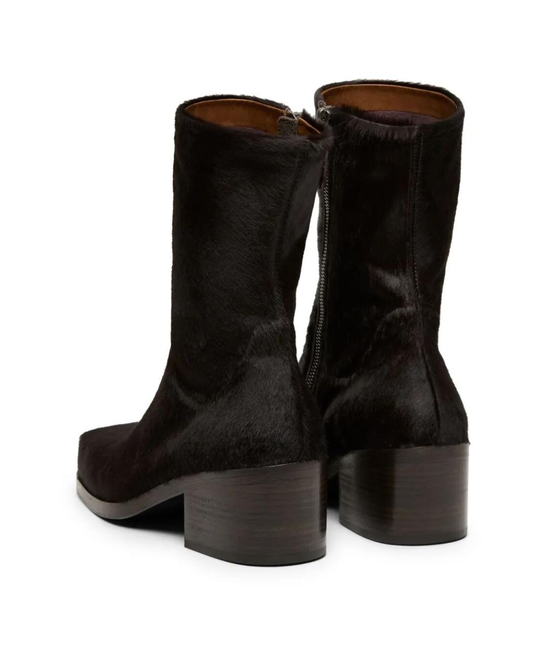 MARSELL Коричневые кожаные ботинки, фото 3