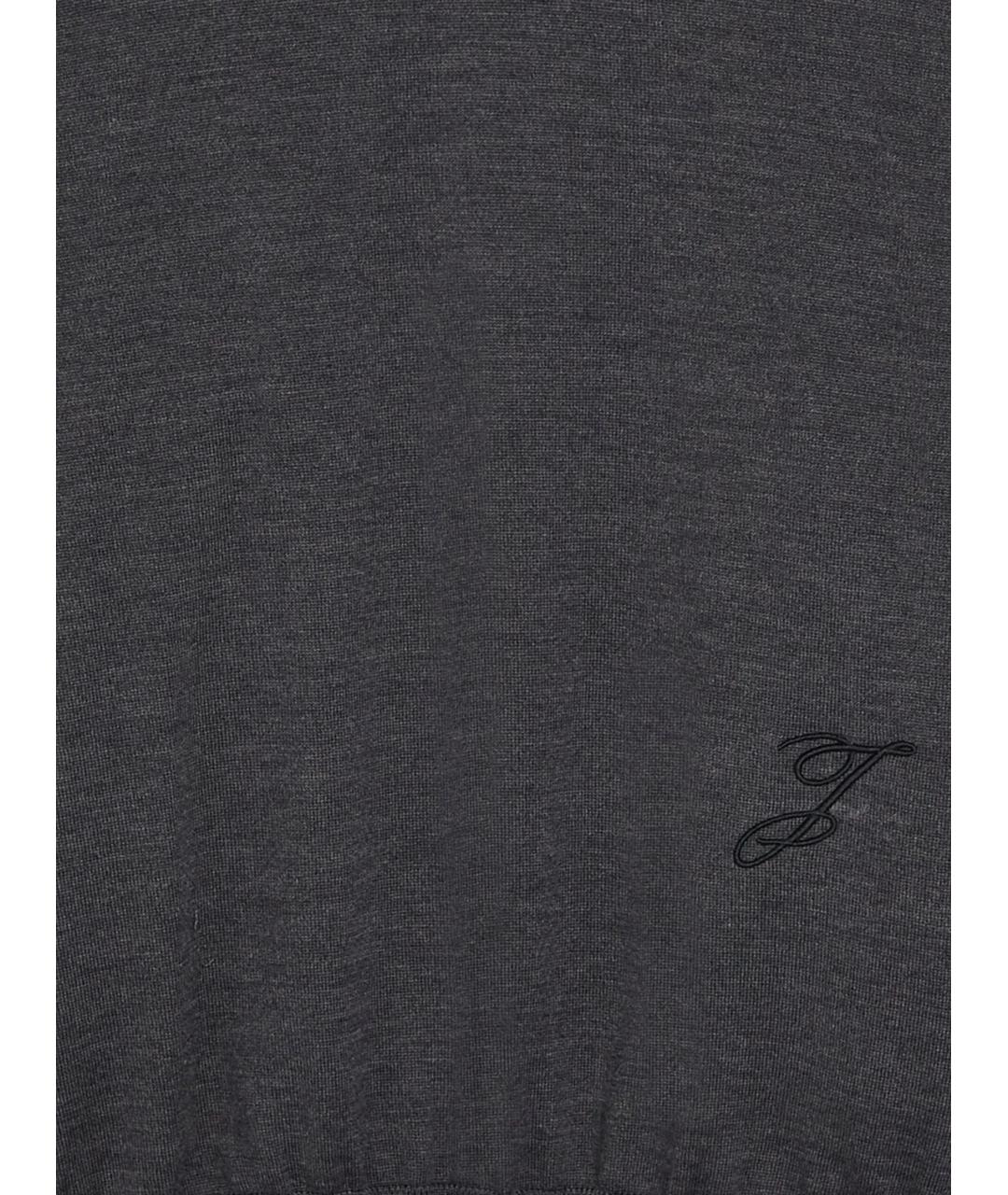 JACQUEMUS Серый шерстяной джемпер / свитер, фото 2